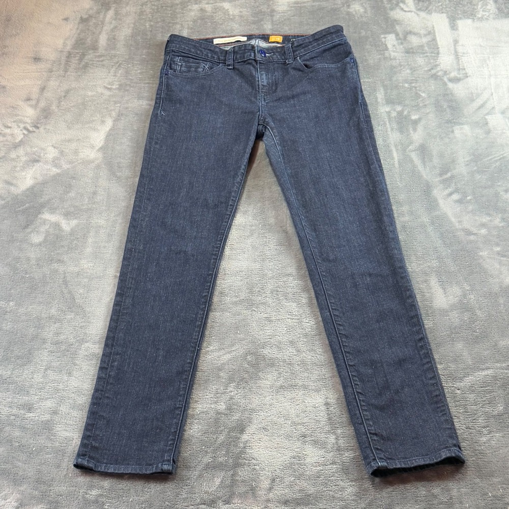 Anthropologie Pilcro and the Letterpress Stet Slim Straight Jeans Indigo Size 28